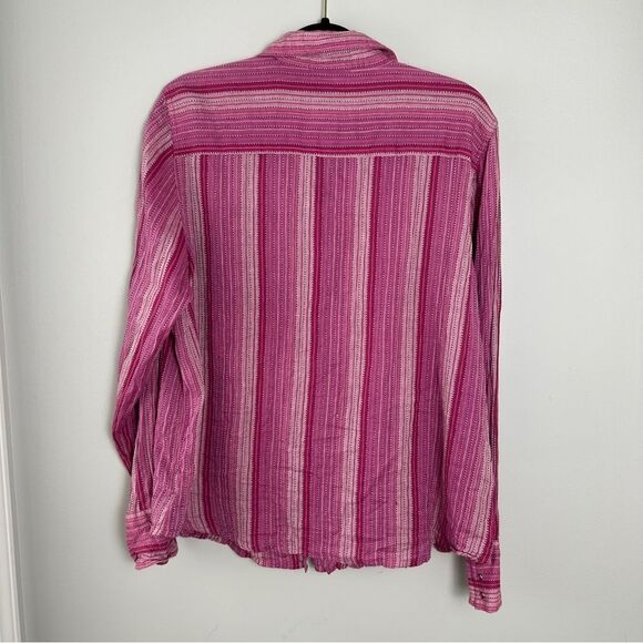 Harley Davidson Long Sleeve Pink Flannel Button Down Up Women’s Size 1W - Picture 3 of 3